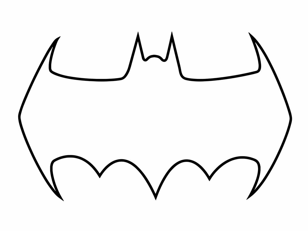 símbolo de batman para colorir