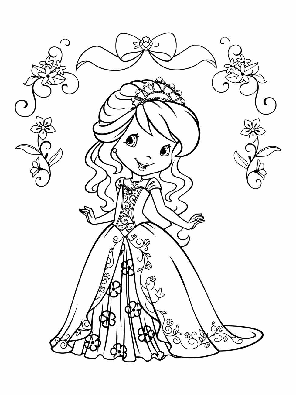 desenho da Moranguinho princesa