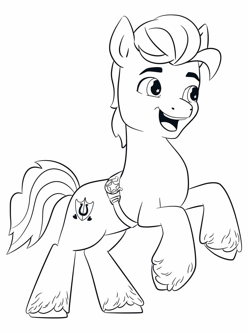 Desenho My Little Pony de Hitch Trailblazer para pintar e colorir