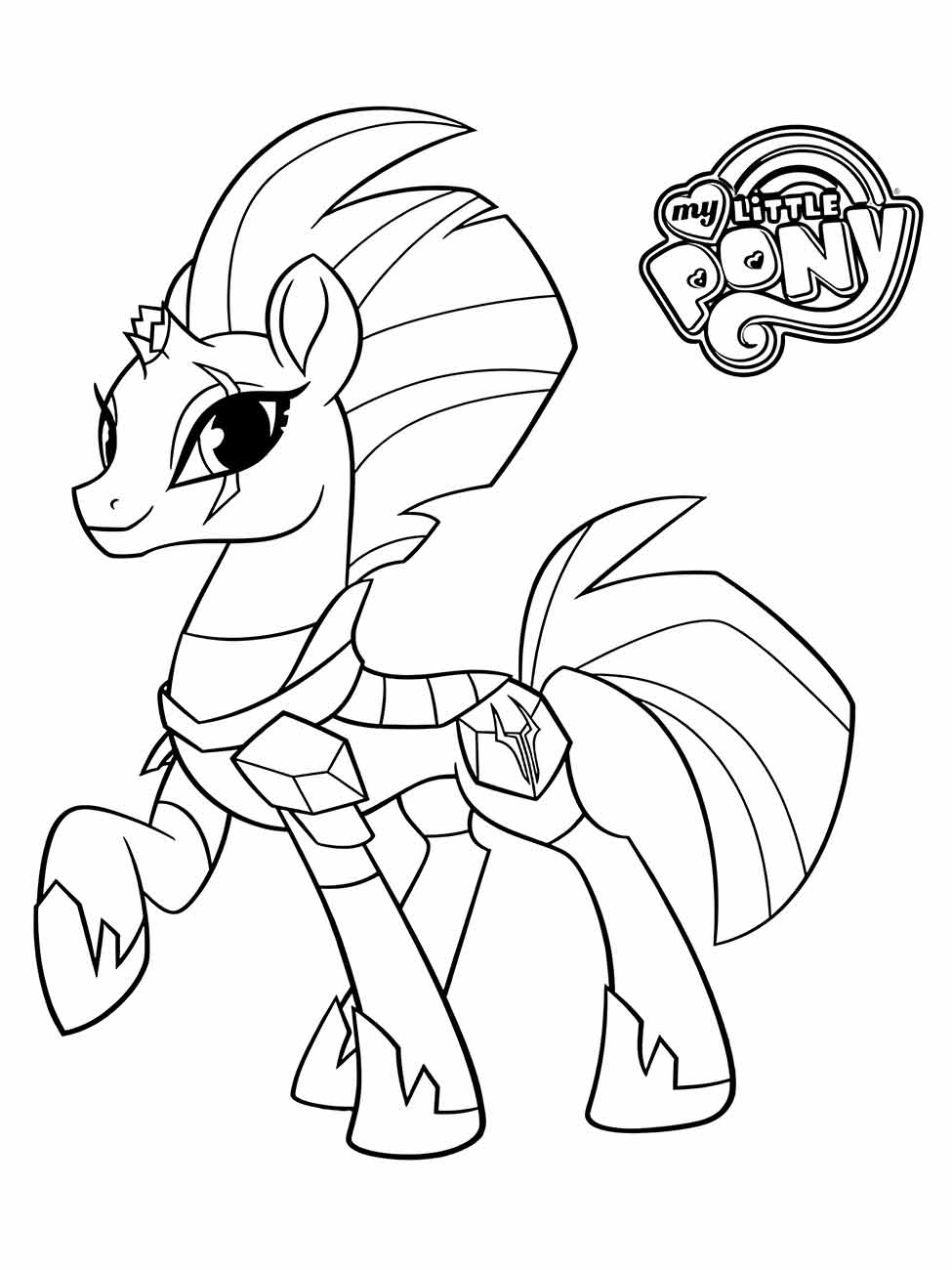 Desenho my little pony tempest shadow para colorir