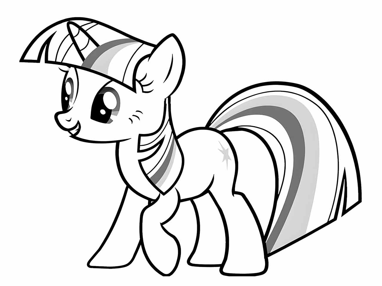 Desenho my little pony Twilight Sparkle para colorir