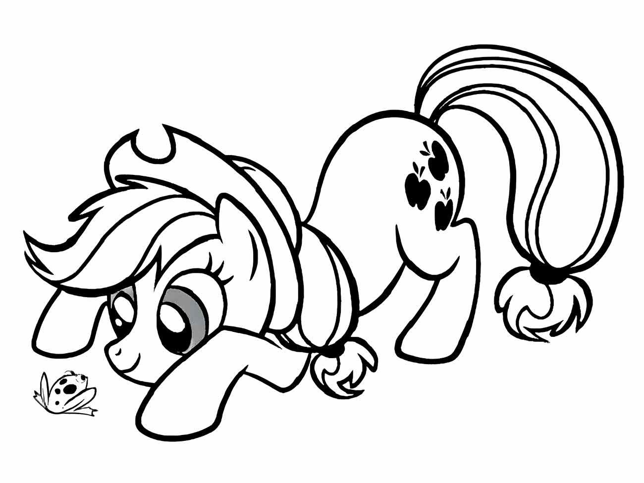 Desenho de unicórnio my little pony para colorir