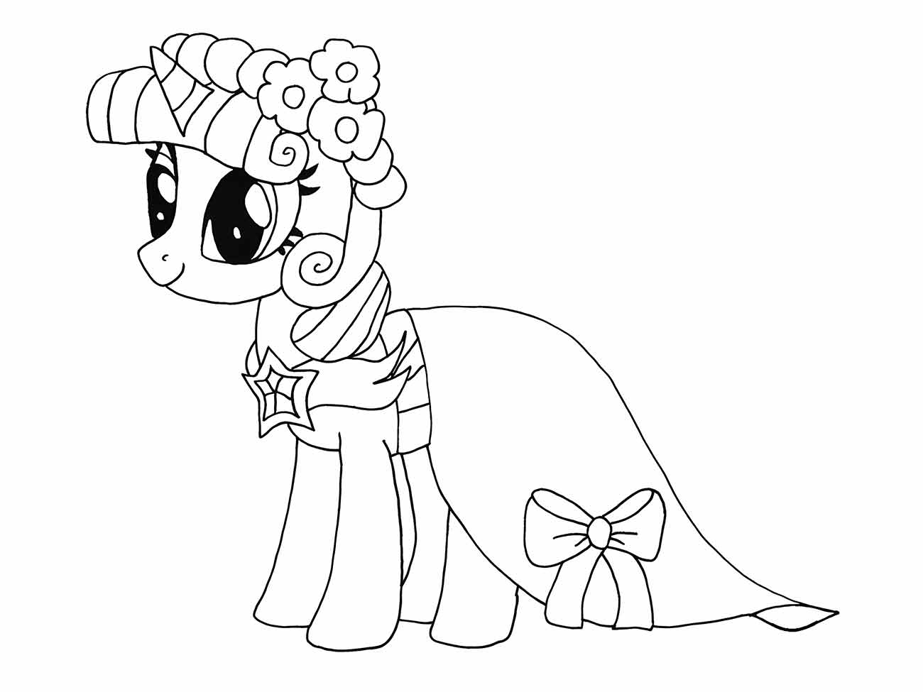 Desenho my little pony Twilight Sparkle para colorir