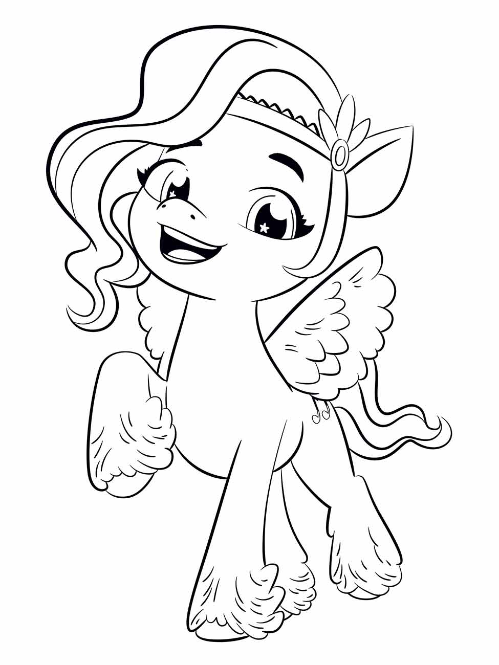 Desenho My Little Pony de Pipp Petals para pintar e colorir 