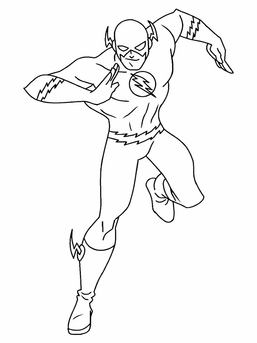 Desenho do Flash para colorir