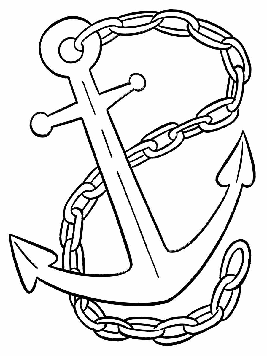 anchor coloring page