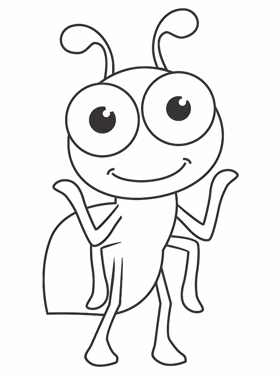 Ant Coloring Page