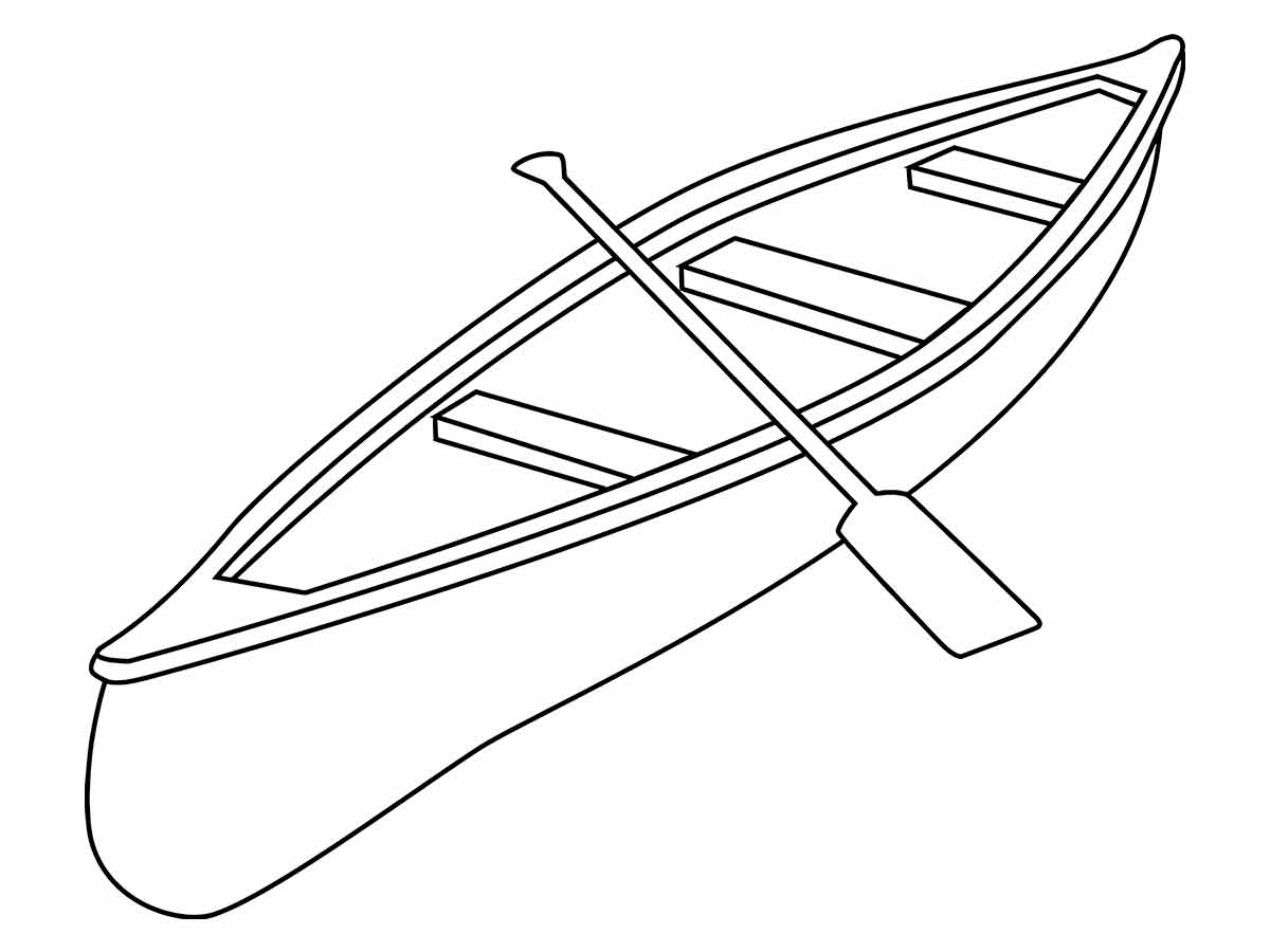 boat coloring page