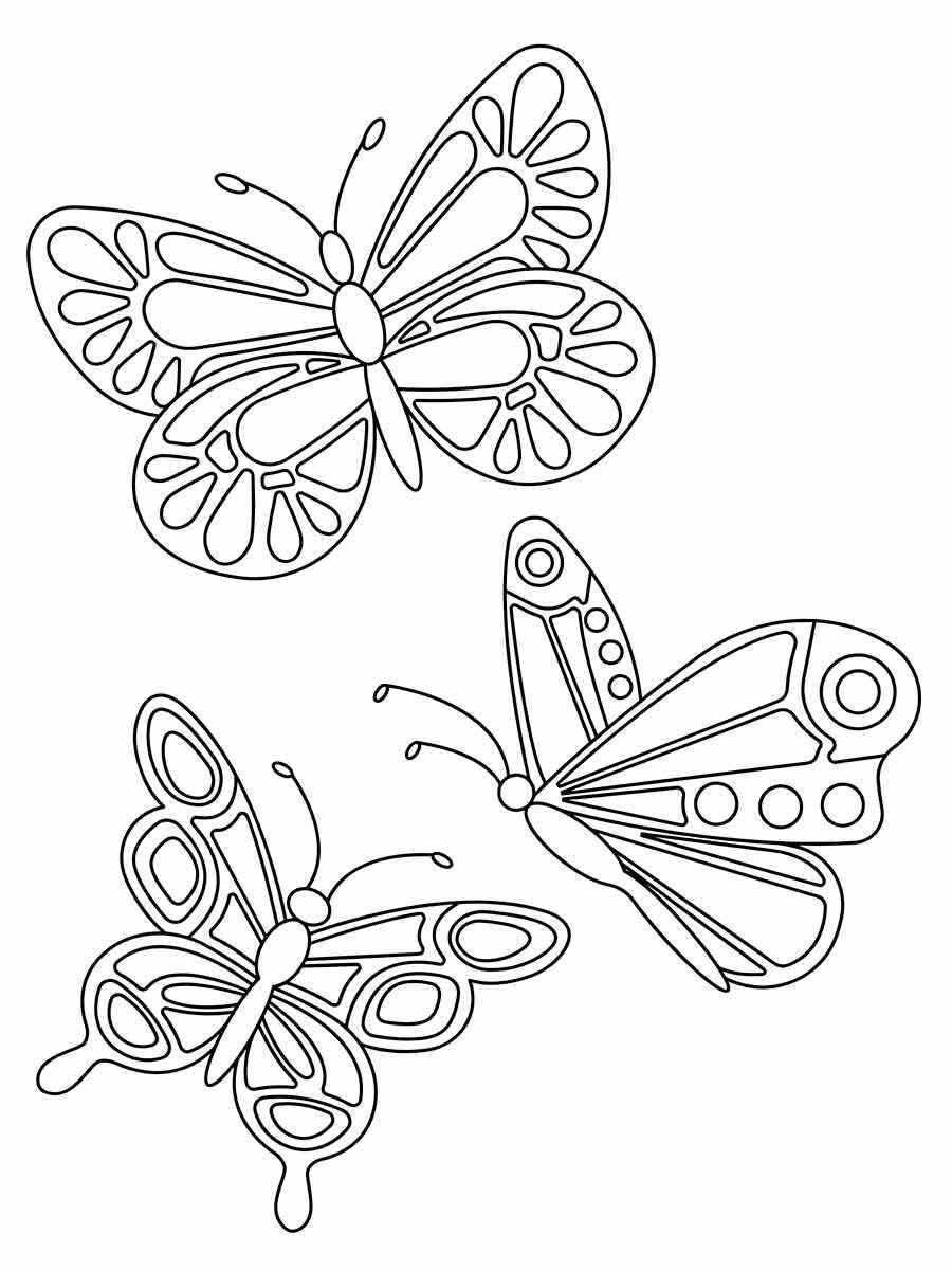 Butterfly coloring drawings 35