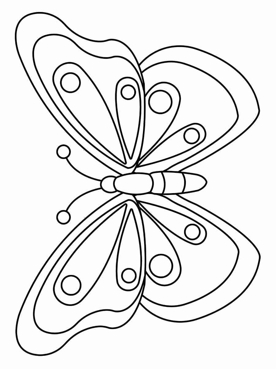 Easy butterfly coloring