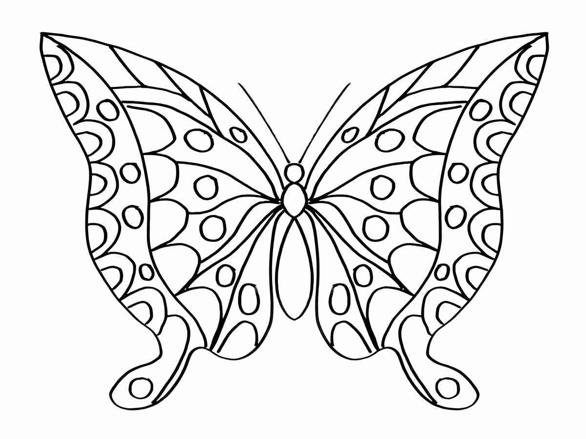 butterfly drawings to print 25