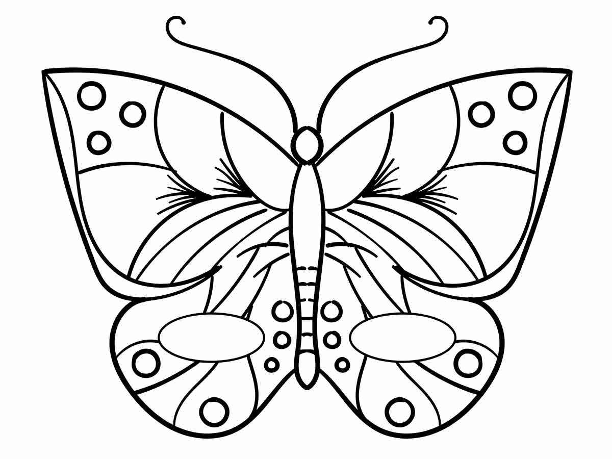 butterflies to print and color