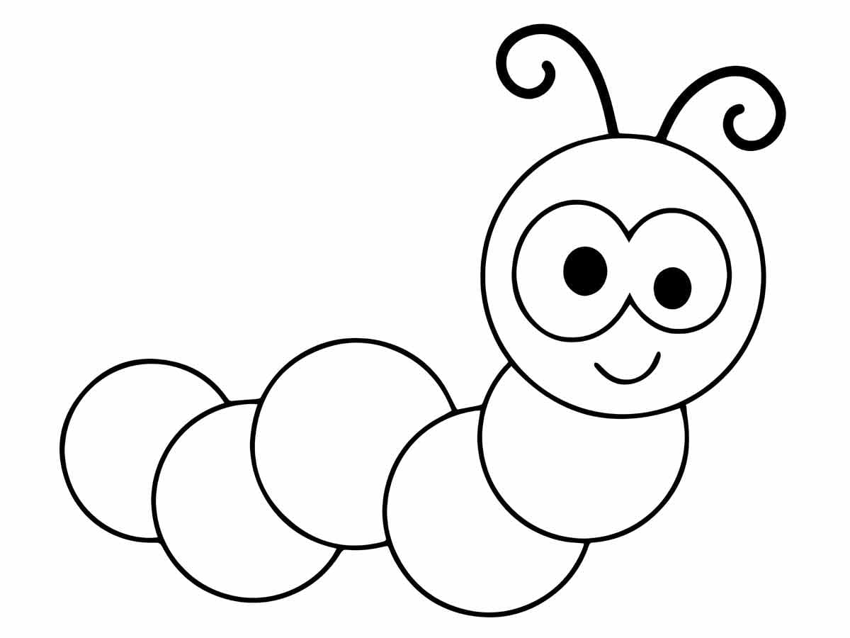 Caterpillar Coloring Page