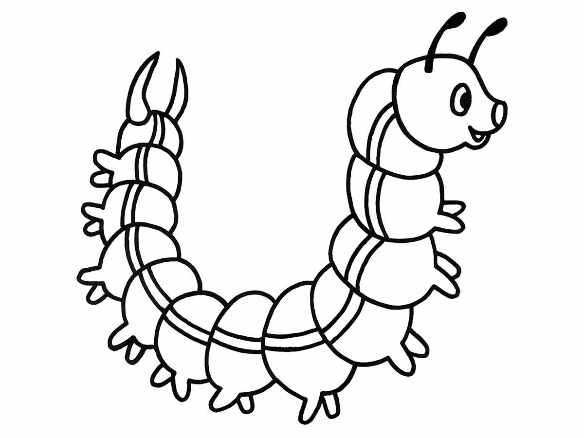 Caterpillar Coloring Page