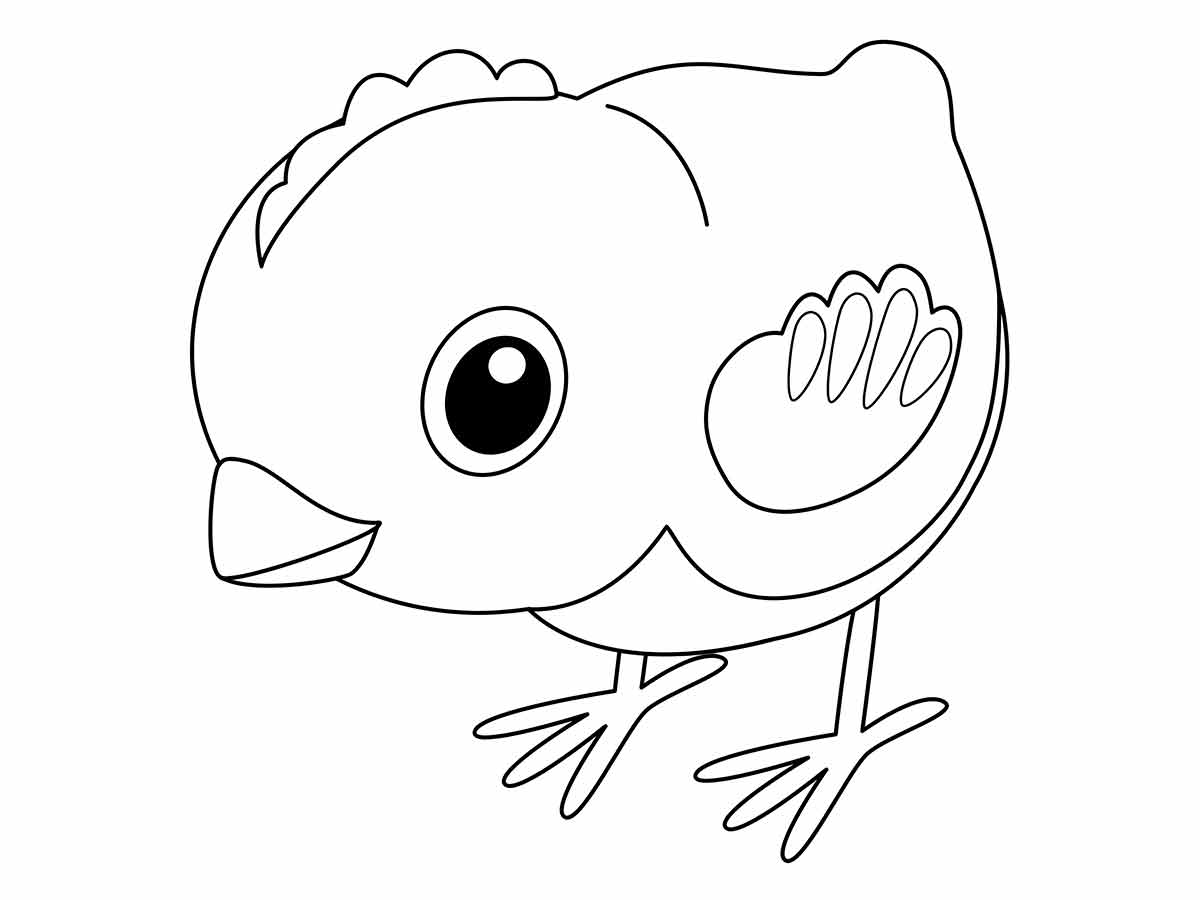 Chick Coloring Page