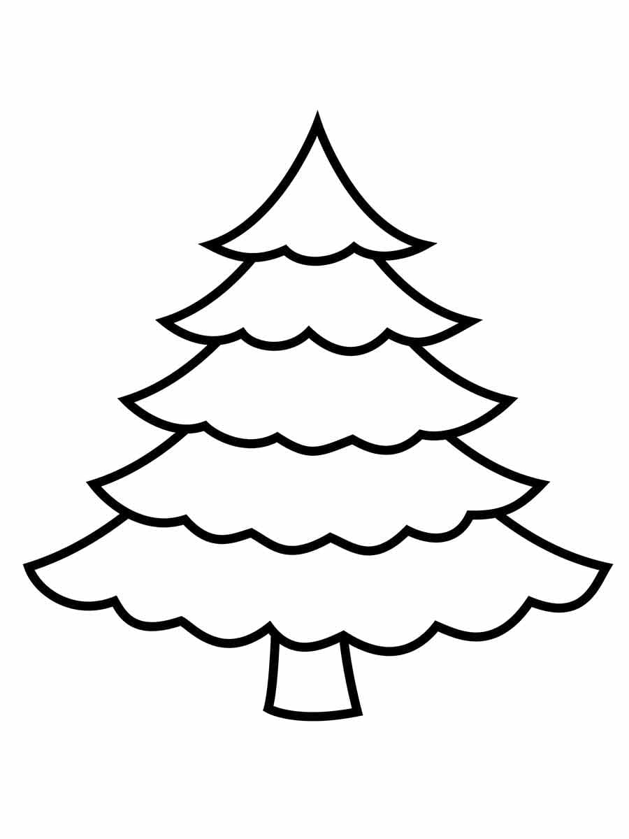 Christmas Tree Coloring Page