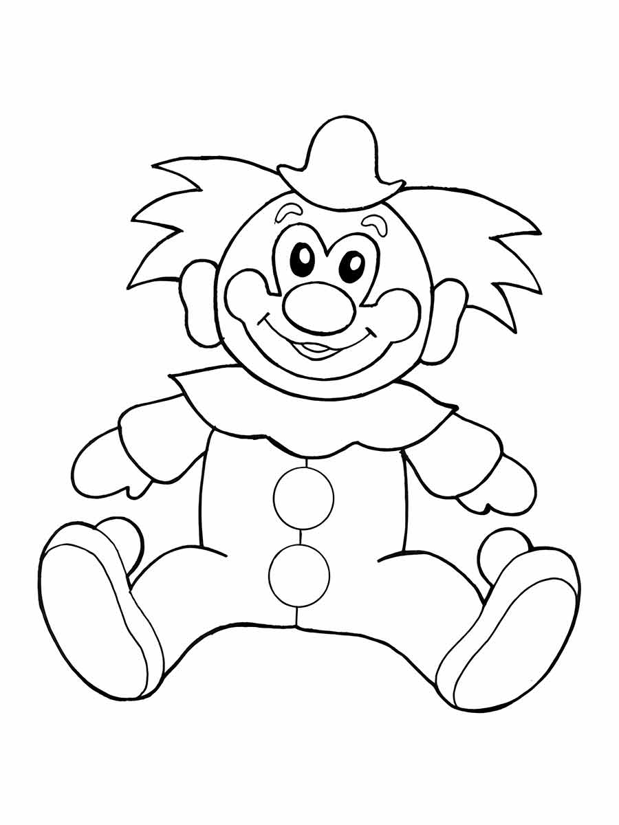 Clown Coloring Page