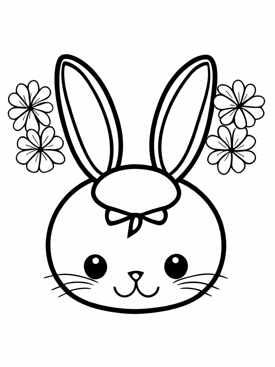 Cute kawaii bunny drawing