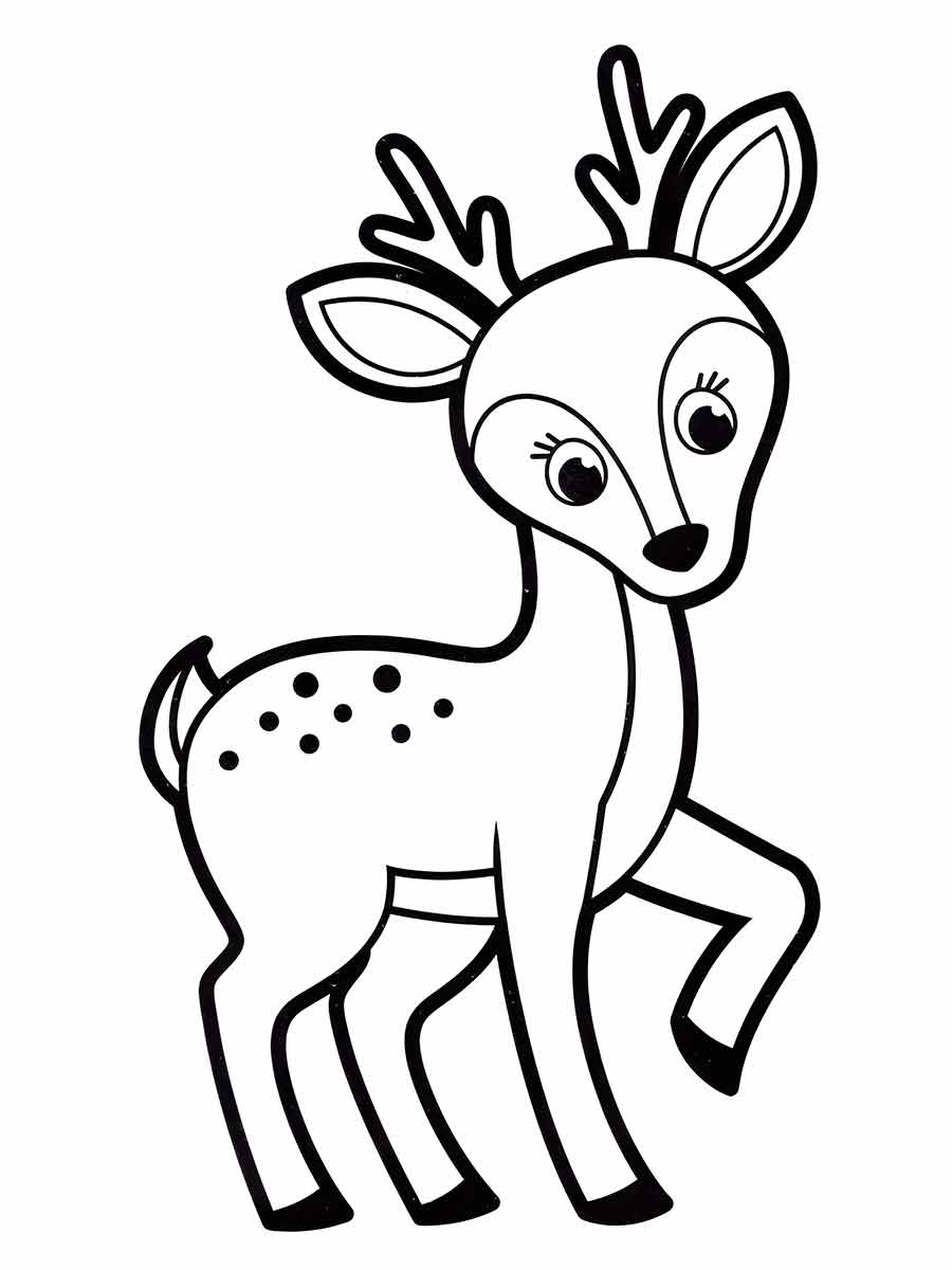 Deer Coloring Page