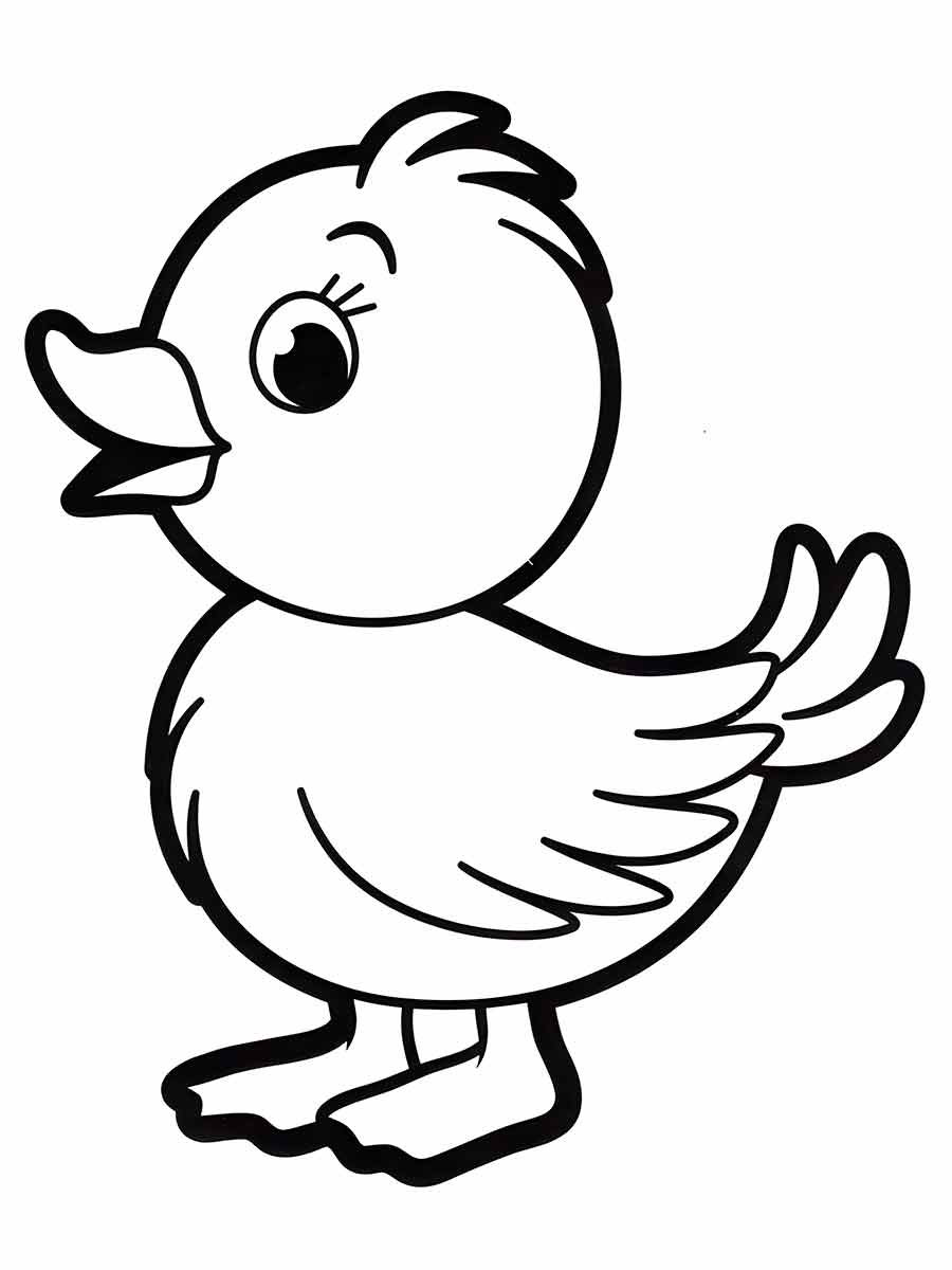 Duckling Coloring Page