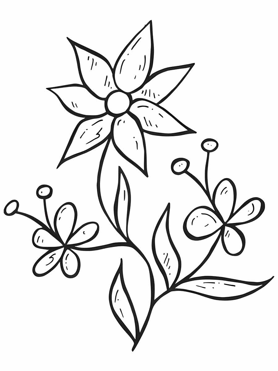 educational flower painting drawing