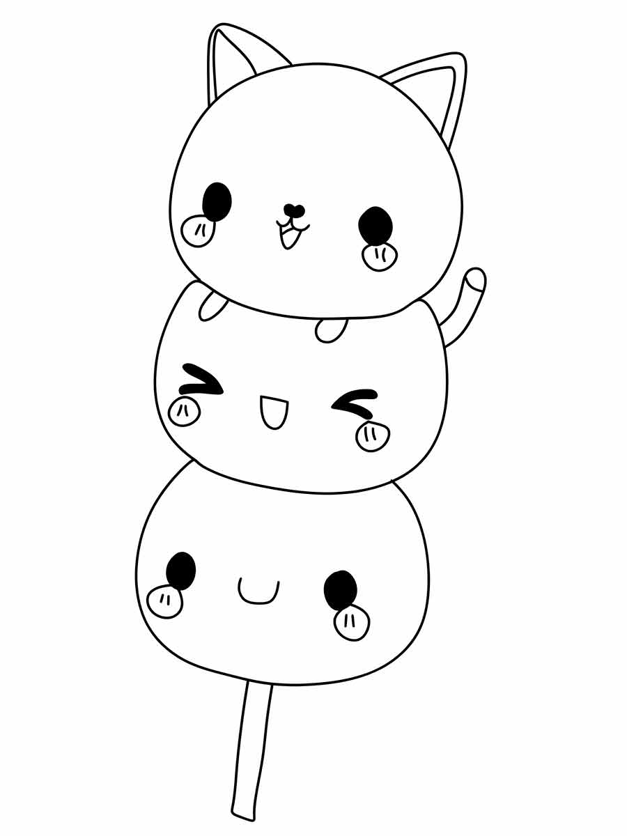 Kawaii Coloring Page