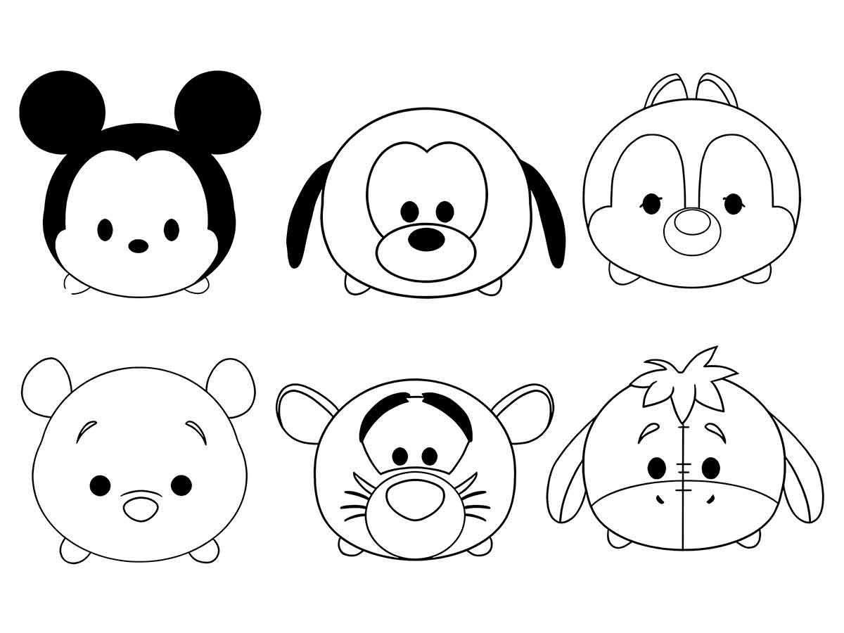 Disney Kawaii Drawings to Color