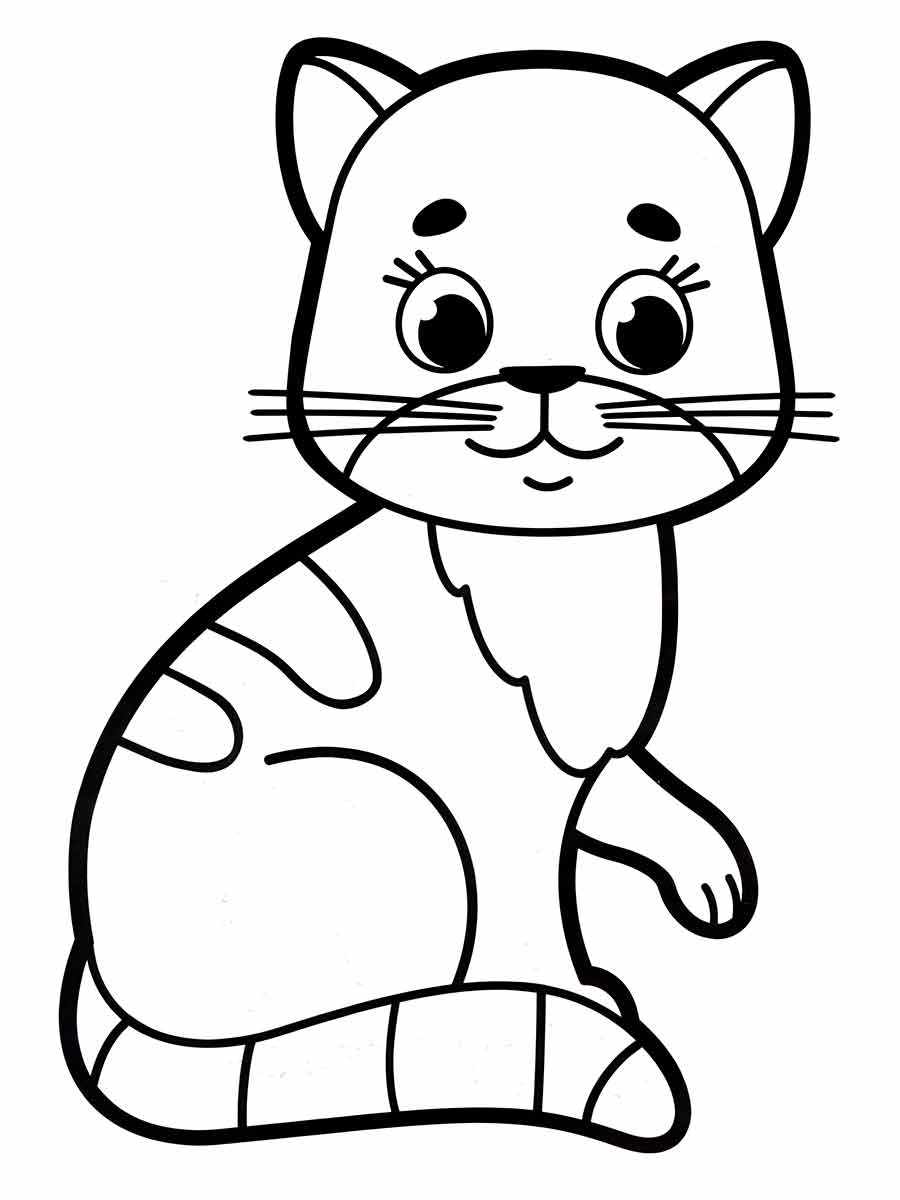 Kitten Coloring Page