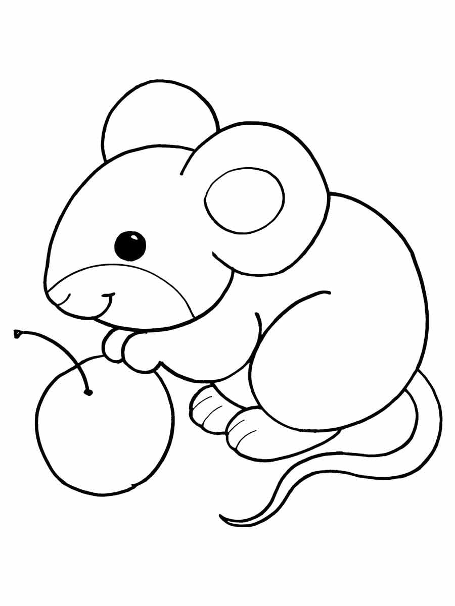 Mouse Coloring Page for Kids