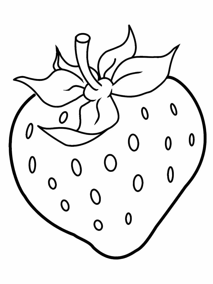 Strawberry Coloring Page