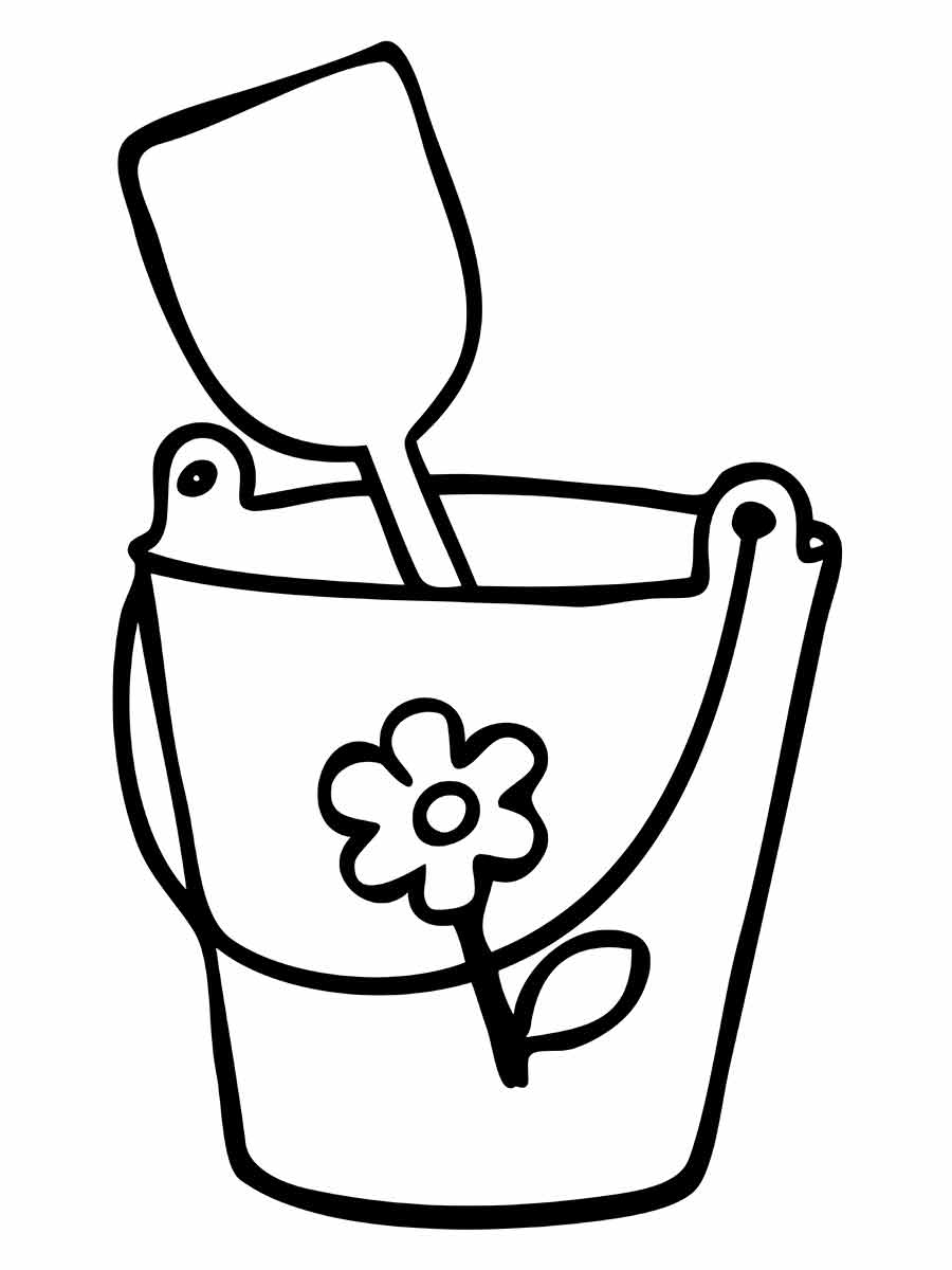 Trash Bin Coloring Page