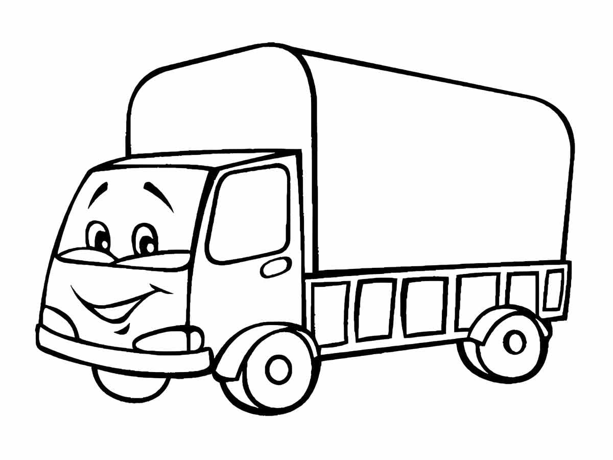 Truck Coloring Page for Kids