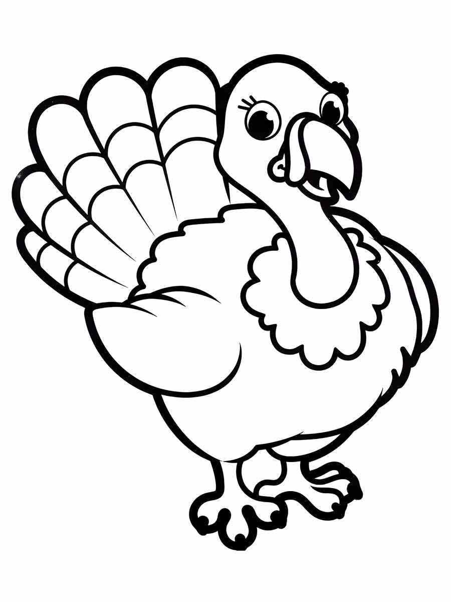 Turkey Coloring Page