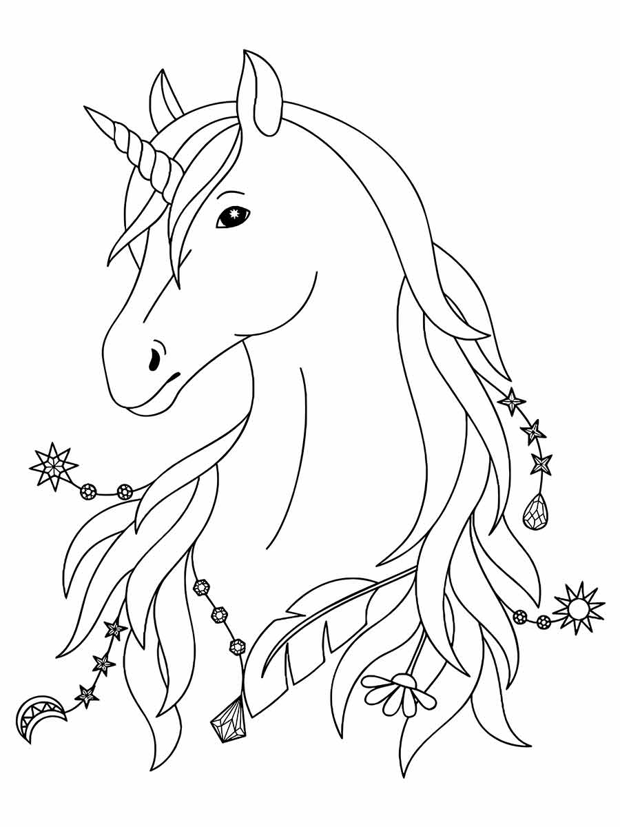 Large Unicorn Drawing