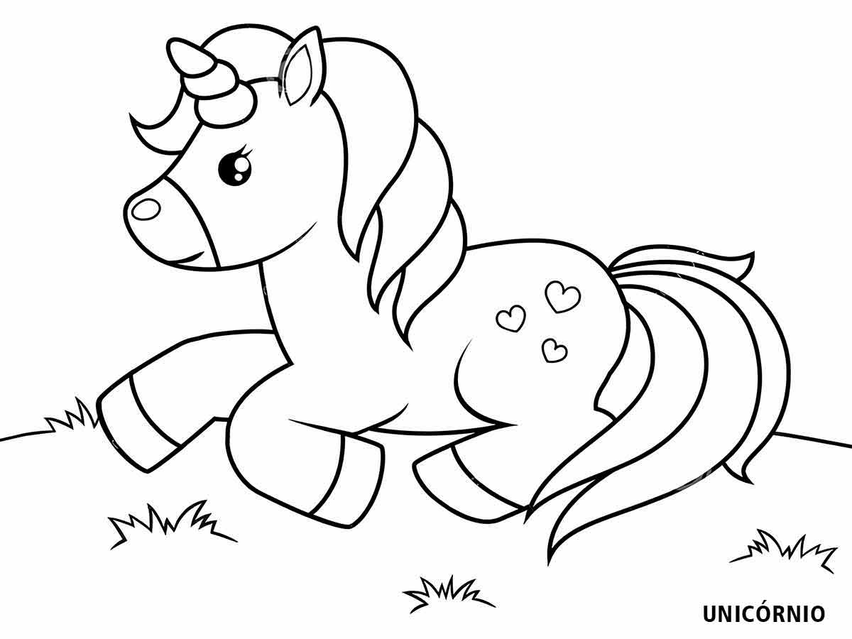 Lying Unicorn Coloring Page to Print