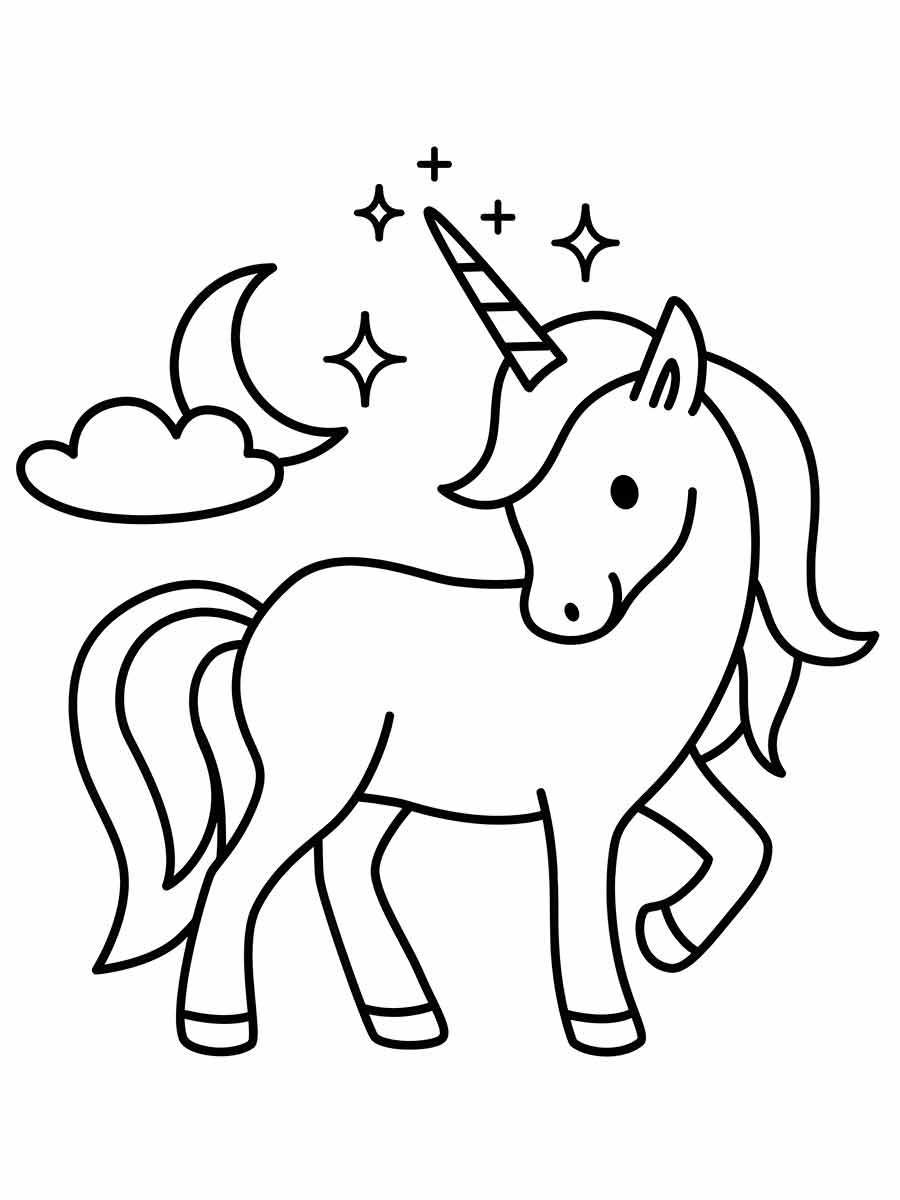 Unicorn Coloring Page