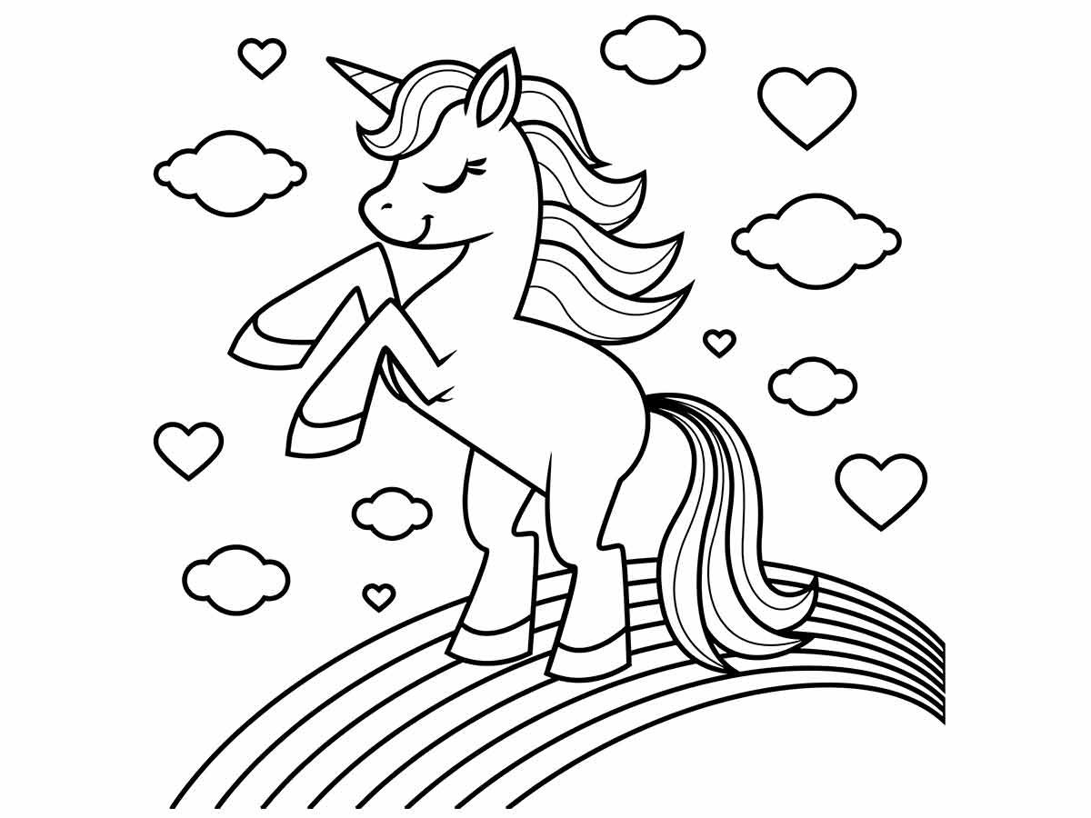 Unicorn Coloring Page 47