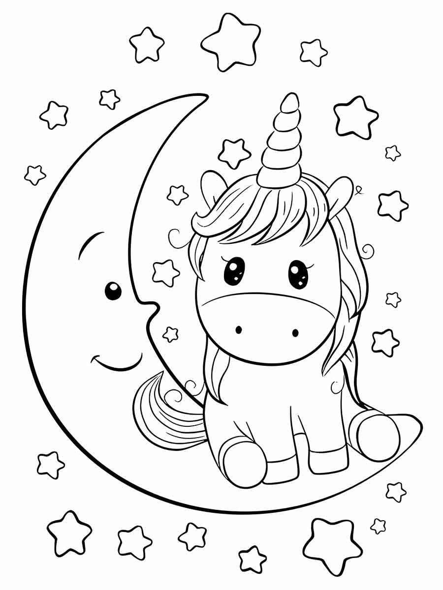 Unicorn Printable Drawing