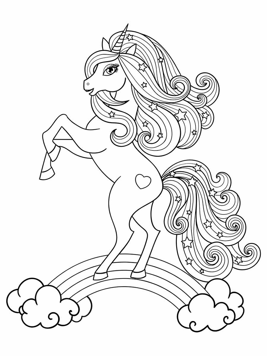 Unicorn Coloring Pages