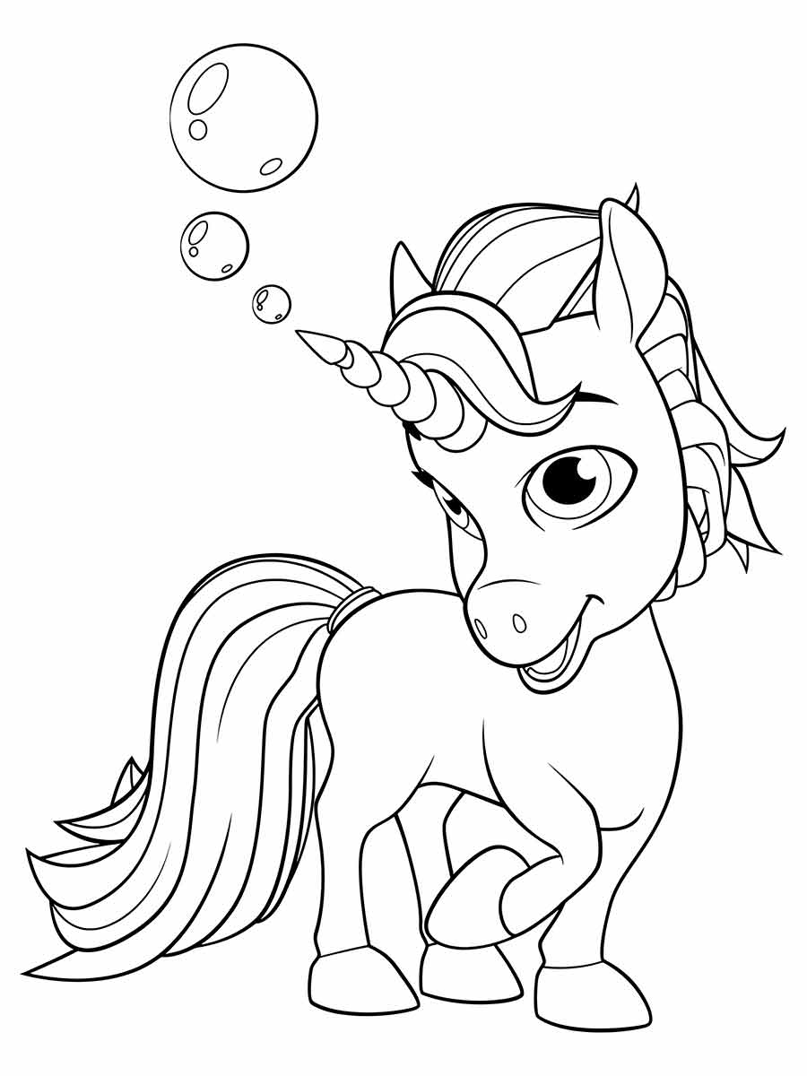 Unicorn Coloring Page