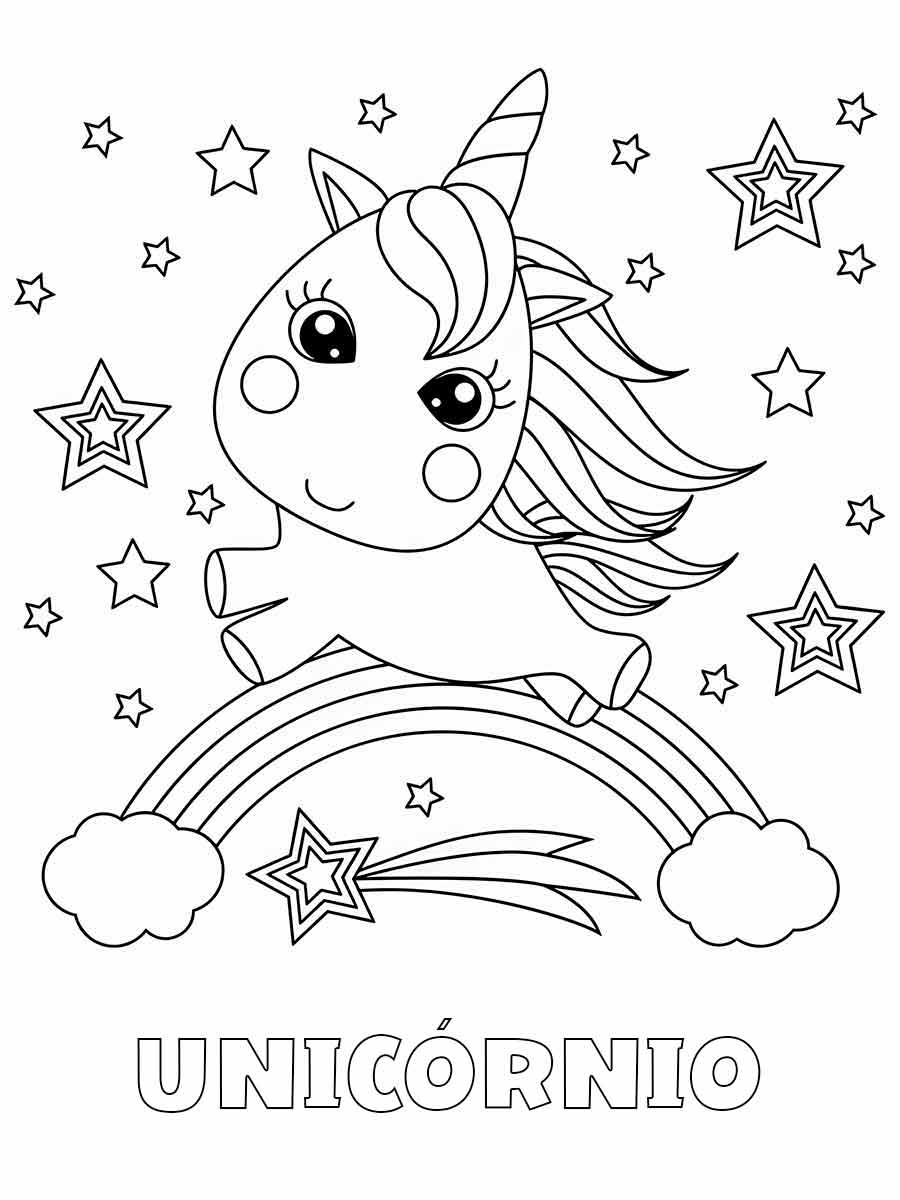 Unicorn Coloring Pages