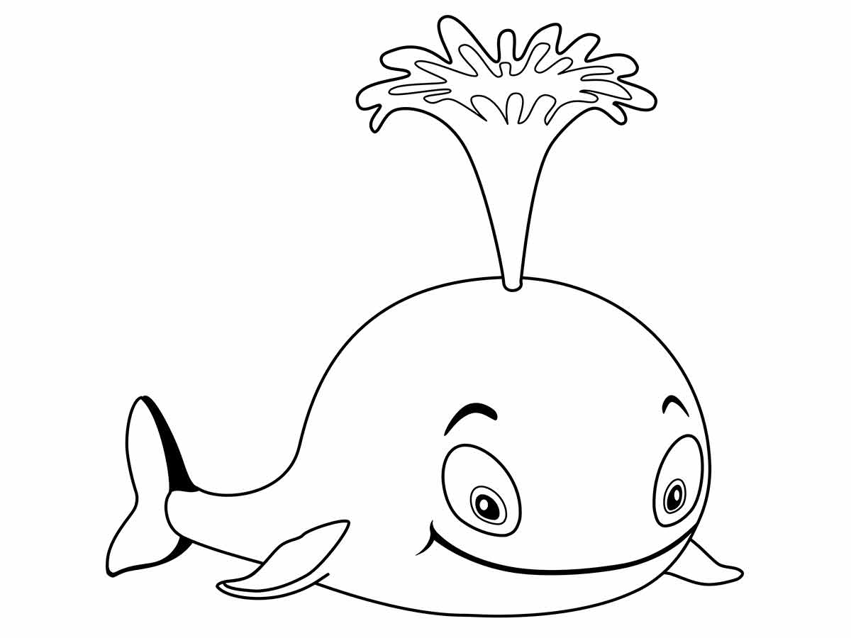 Whale Coloring Page