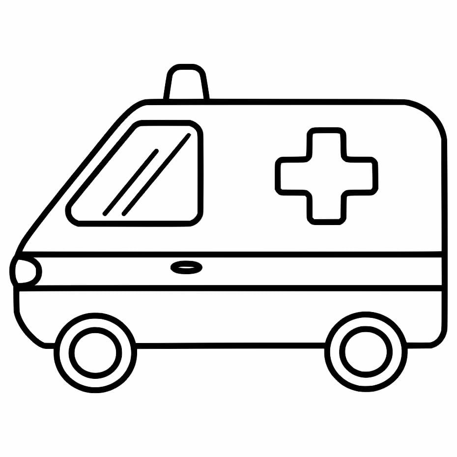 Ambulance Coloring Pages