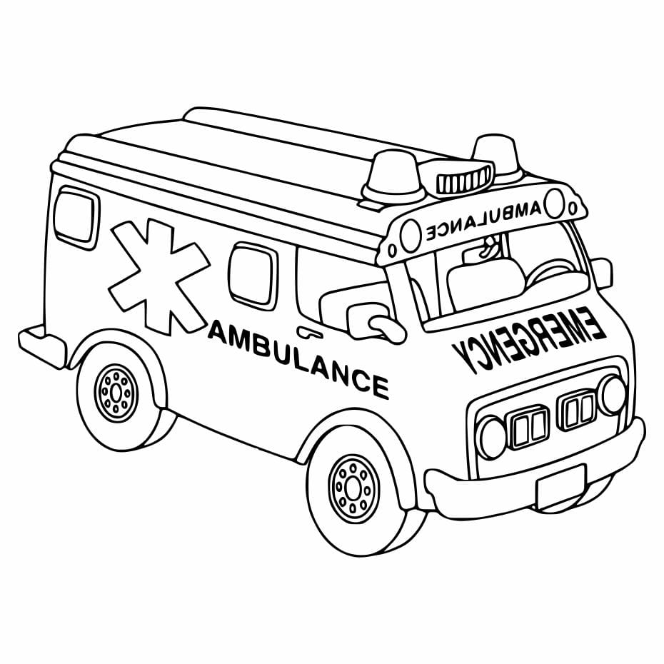 ambulance page for kid