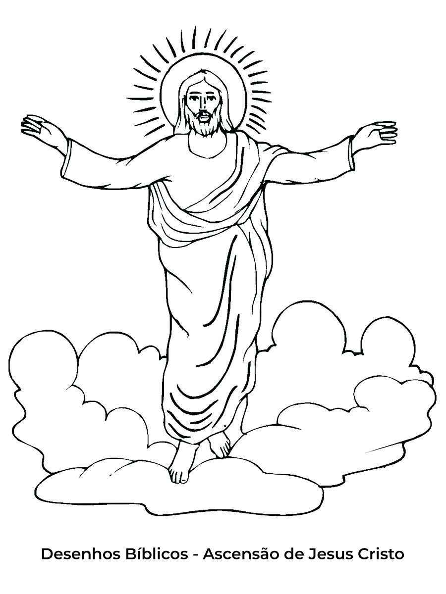 Ascension of Jesus Christ Coloring Page