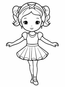 girl coloring page