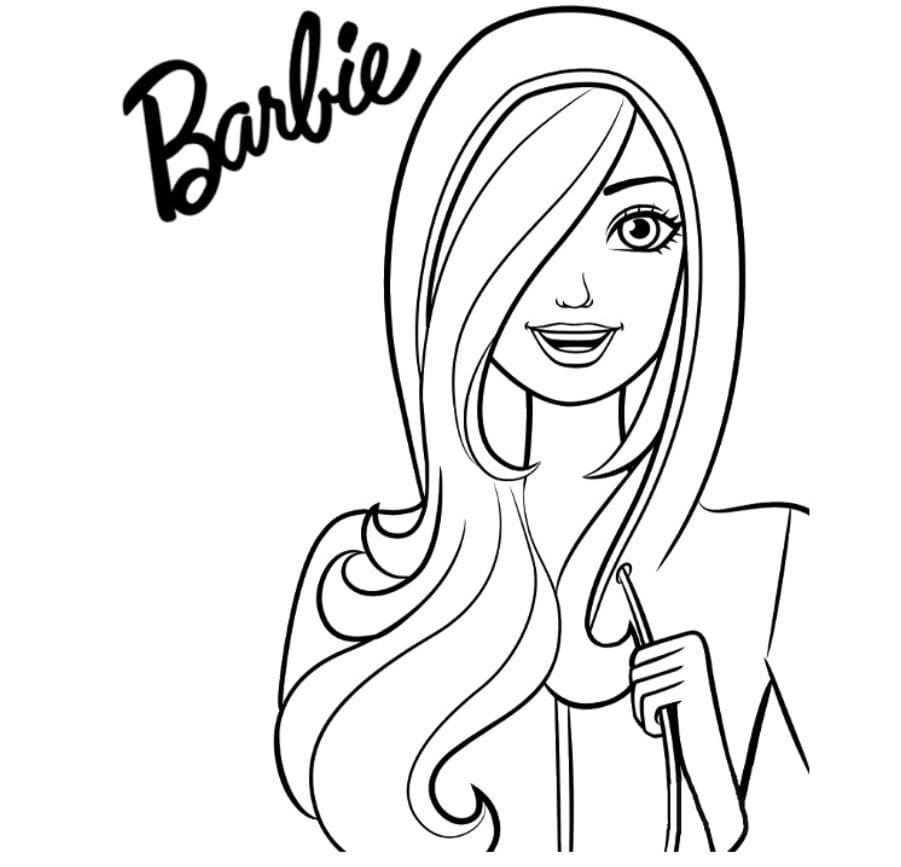 Barbie coloring page