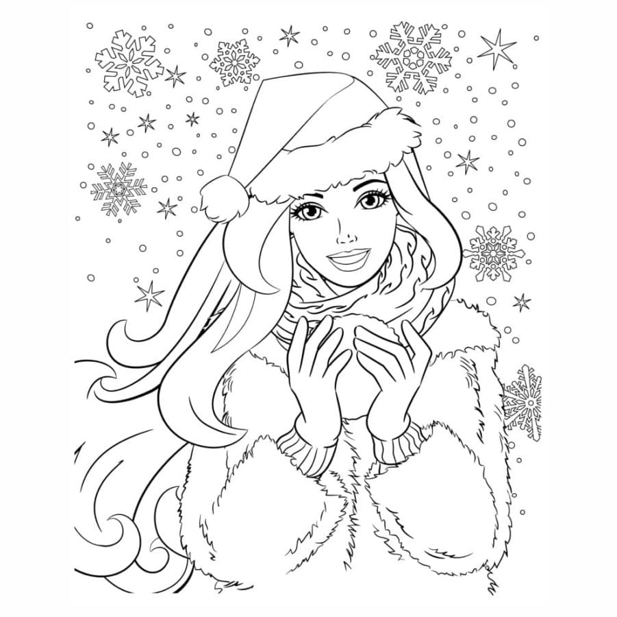 Barbie coloring page