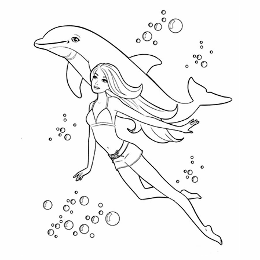 Barbie coloring page number 22