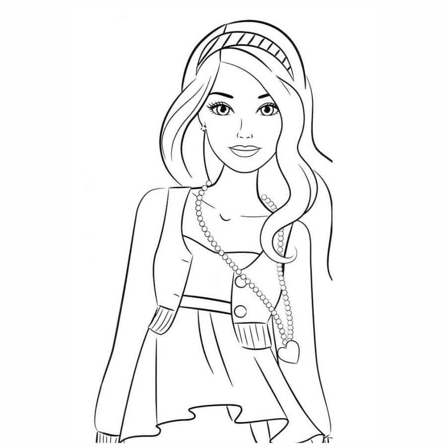 Barbie coloring page number 29